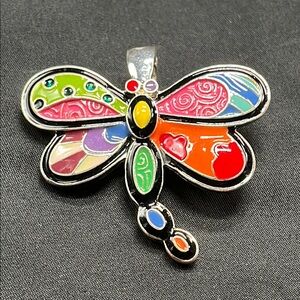 Colorful Dragonfly Pendant